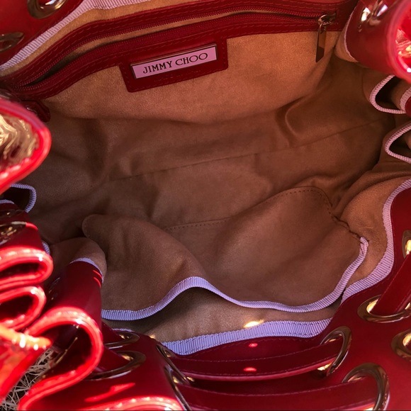 Jimmy Choo Riki Bag Red Leather - Picture 5 of 8